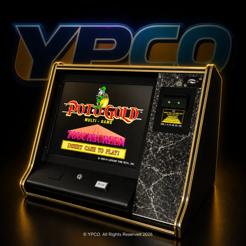 Countertop 19" Touchscreen LCD Pot-O-Gold Machine