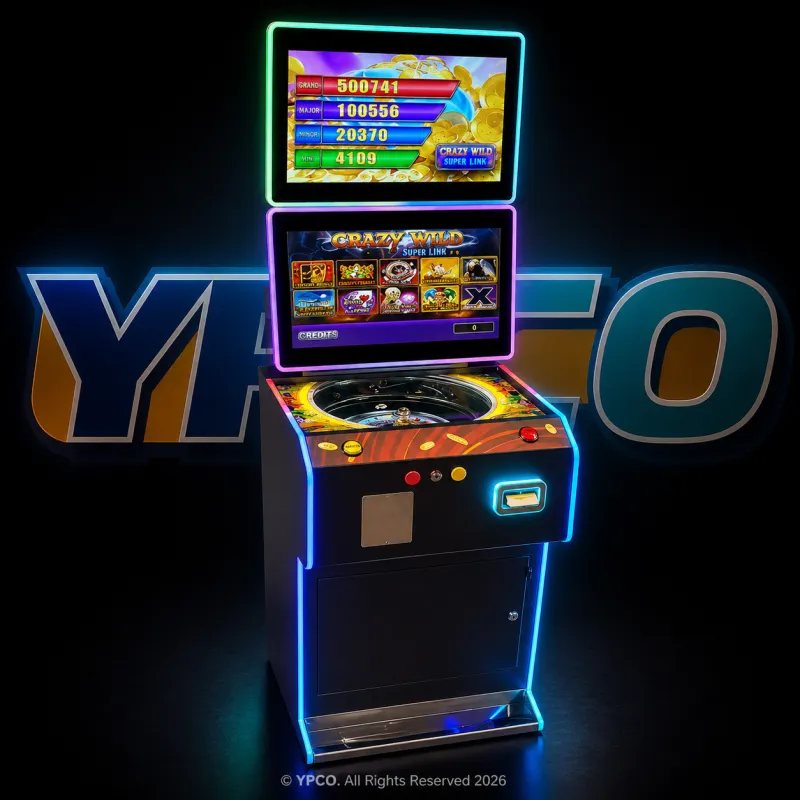Mega Jack Game Board PCB Roulette Cabinet Roulette Machine 19 Inch Metal Cabinet Pog Casino Slot Machine