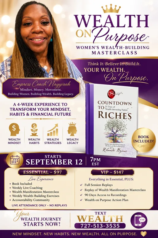 VIP Women's Wealth On Purpose Masterclass