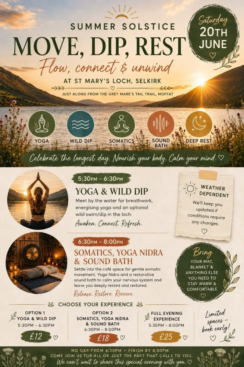 Summer Solstice - Move, Dip, Rest