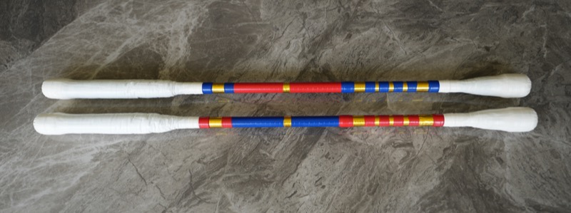 Refurbished Doubles Practice Fire Knives — One Pair