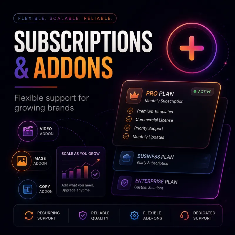 Subscriptions & Addons