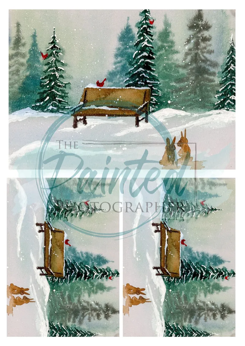 Winter Gathering Multiple Rice Paper