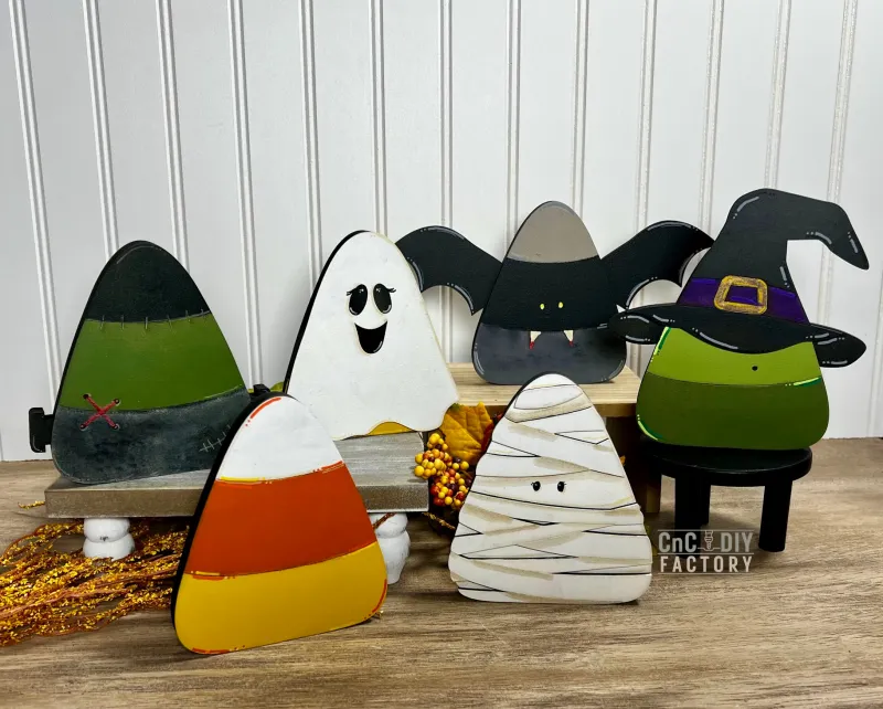 Candy Corn Crew Halloween Laser Cut DIY Kit