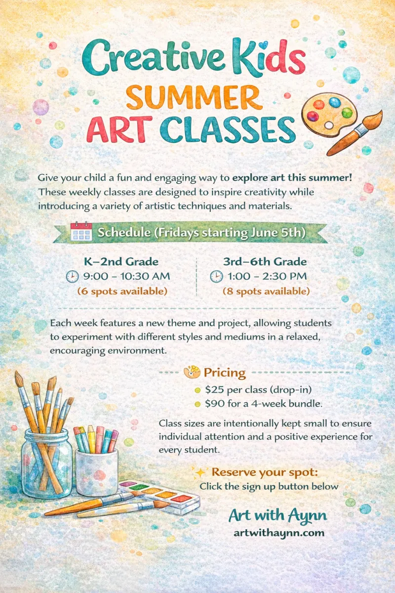 Creative Kids Summer Art Classes