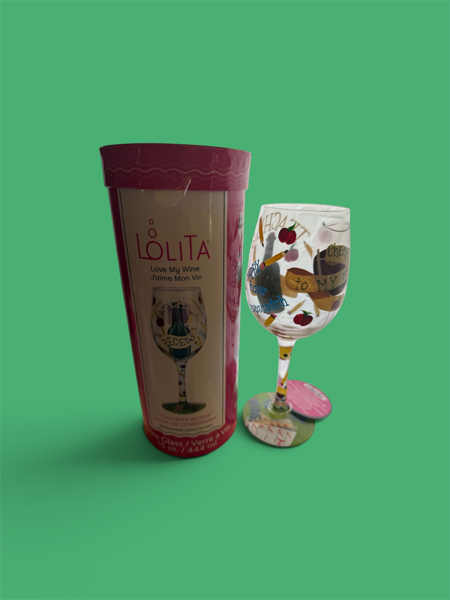 Teachers Recess Wine Glass Stemmed