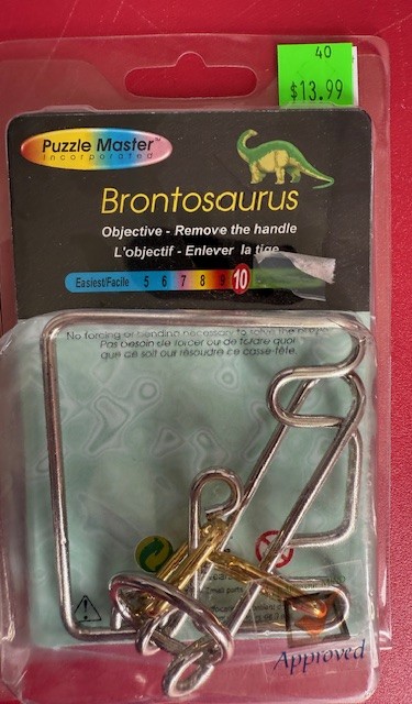 Metal Puzzle Brontosaurus