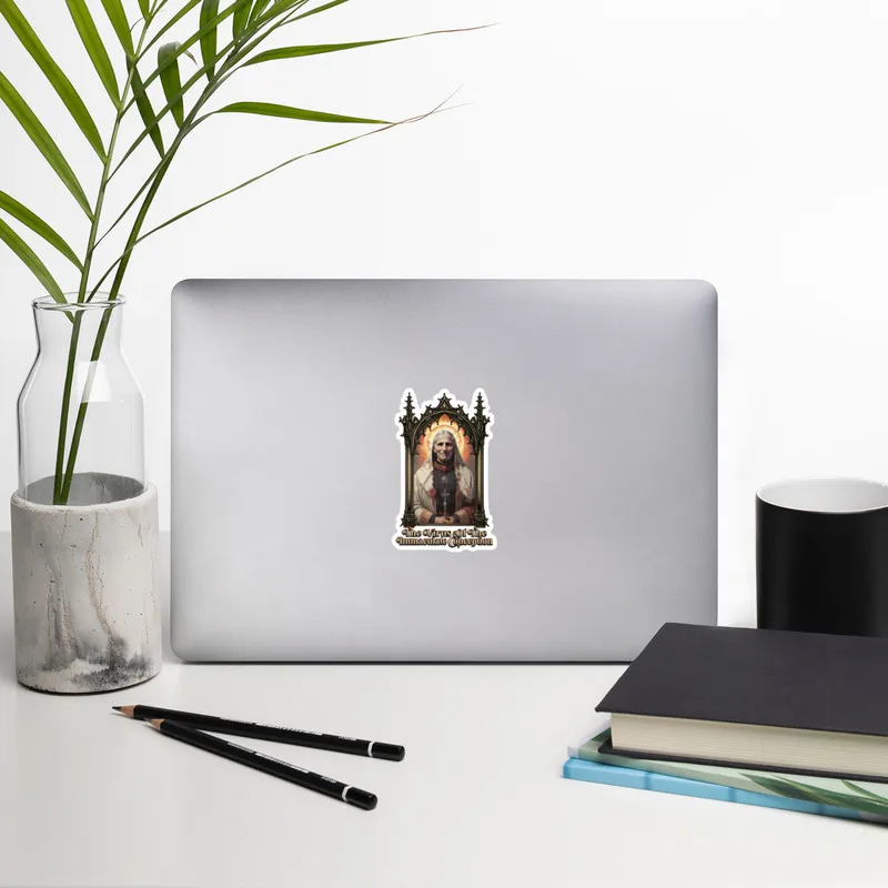 Virus of the Immaculate Conception Saint Fauci Sticker