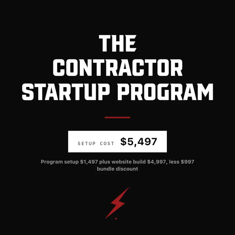 Contractor Startup Program (Monthly Mgmt)