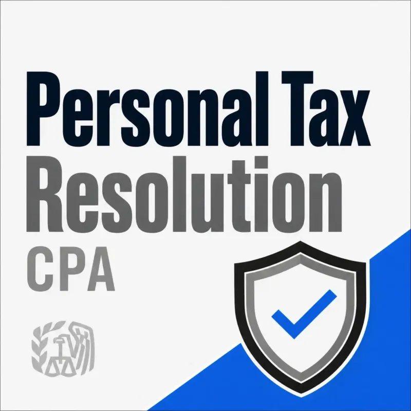 Personal CPA Tax Resolution Services | CPA IRS Help