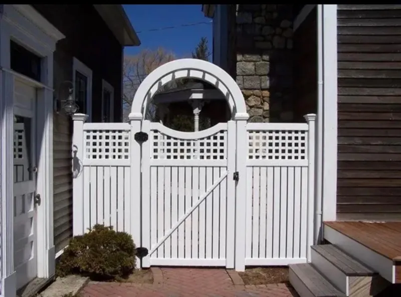 White vinyl gate by All Fenced In