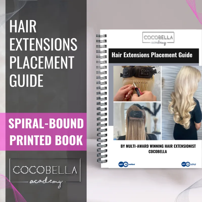 Hair Extensions Placement Guide - Spiral-Bound Book Printed