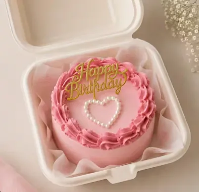 "Happy Birthday" Strawberry Mini Bento Cake 250gm