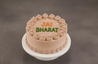Chocolate "Jai Bharat" Independence Day Cake 500gm