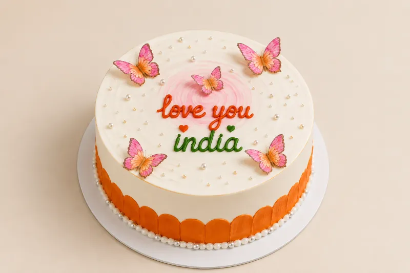 "Love You India" Celebration Butterscotch Cake 500gm