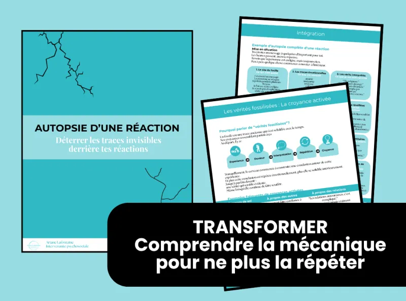 Autopsie d’une réaction - Déterrer les traces invisibles derrière tes réactions