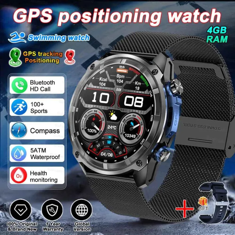 2026 GUHUAVMI GPS Smart Watch Outdoor Sports Swim Watches with Corning Gorilla Glass