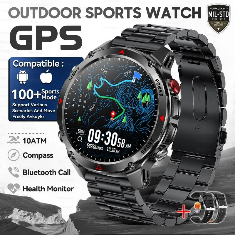T-Rex 3 Pro Military Grade AGPS Smart Watch 