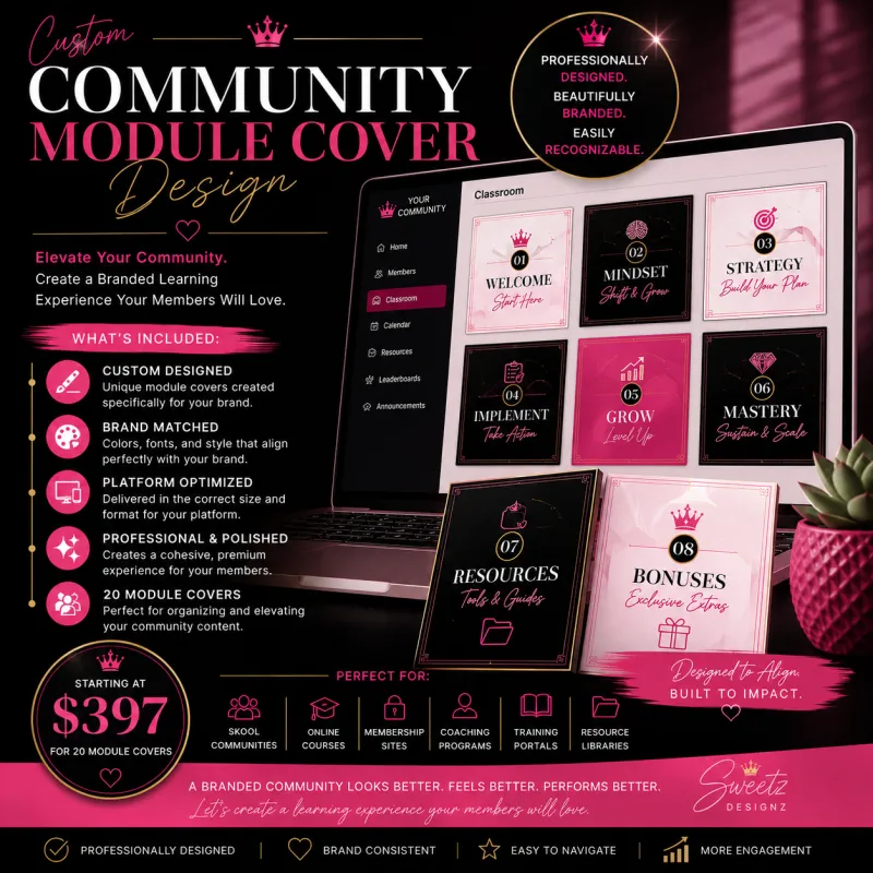 Custom Community Module Cover Design