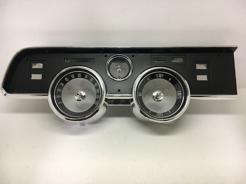 1967 Mercury Cougar Instrument Cluster Bezel and Side Panel Dash Bezel