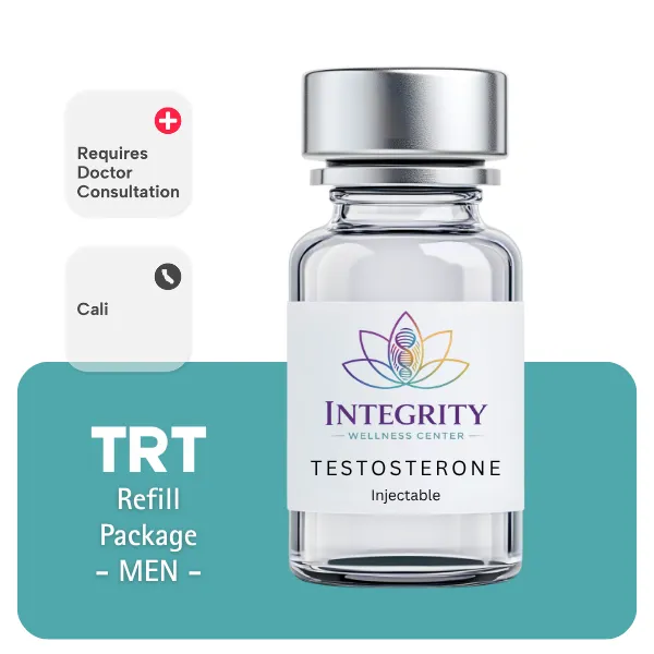 TRT CALI  Men's Refill Package 60 days (Cypionate 200mg/mL 10mL + Anastrozole 24×1mg)