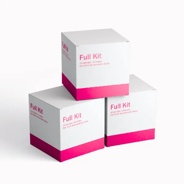 Full Kit (10 syringes, 10 swabs, One 10ml Bacteriostatic Water)