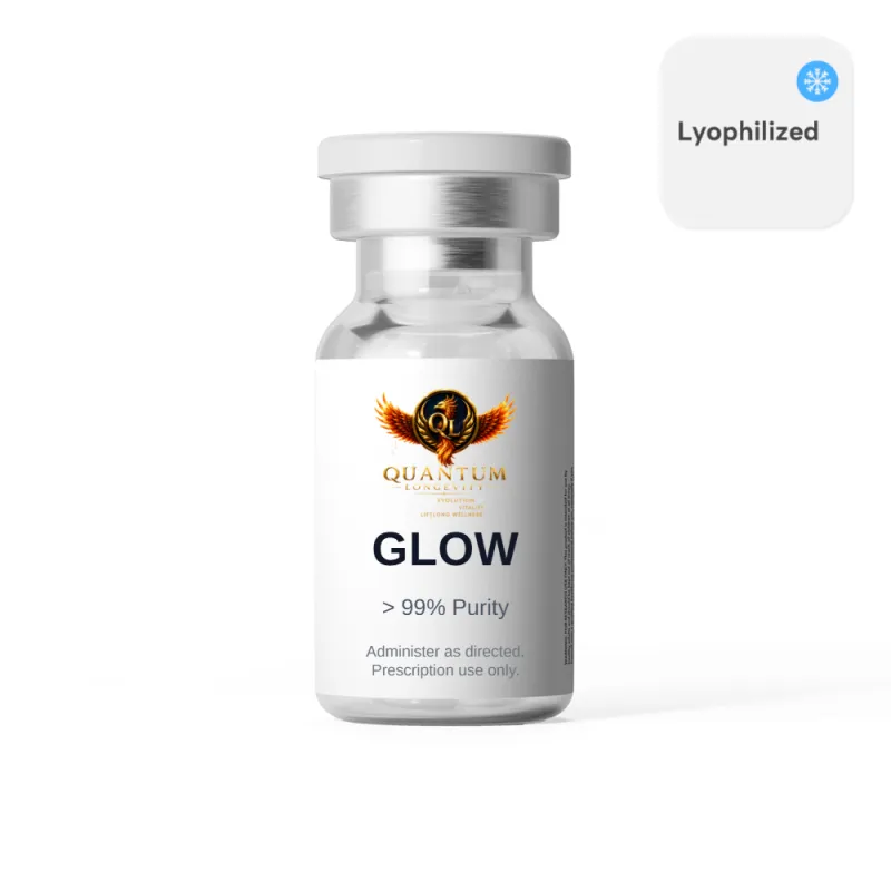 GLOW (BPC-157 / GHK-CU / TB-500)10mg/50mg/10mg/mL (3mL) - Lyophilized