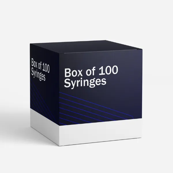 Box of 100 syringes