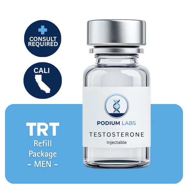 TRT CALI  Men's Refill Package 60 days (Cypionate 200mg/mL 10mL + Anastrozole 24×1mg)