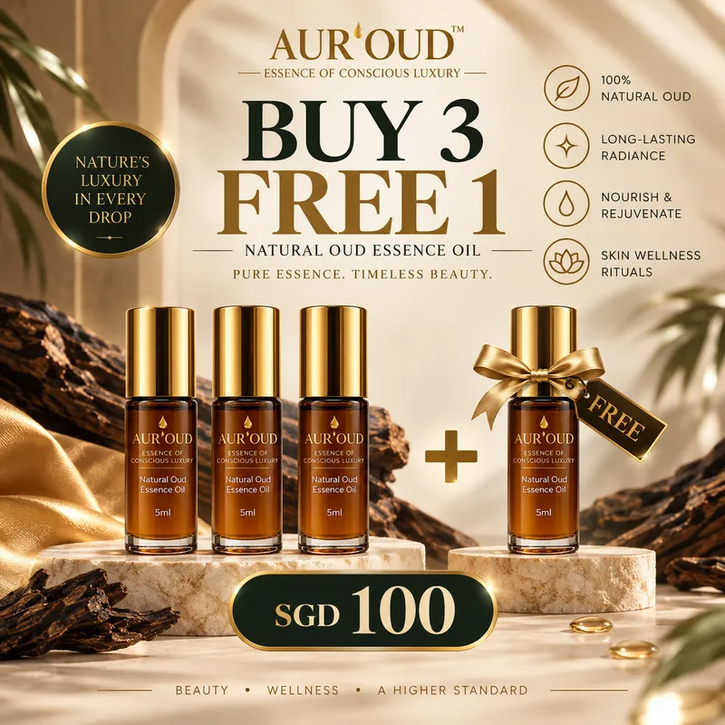 Buy 3 Free 1 — Natural Oud Essence Oil