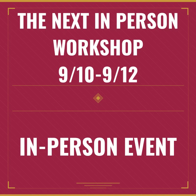 In Person Event 9/10-9/12/26