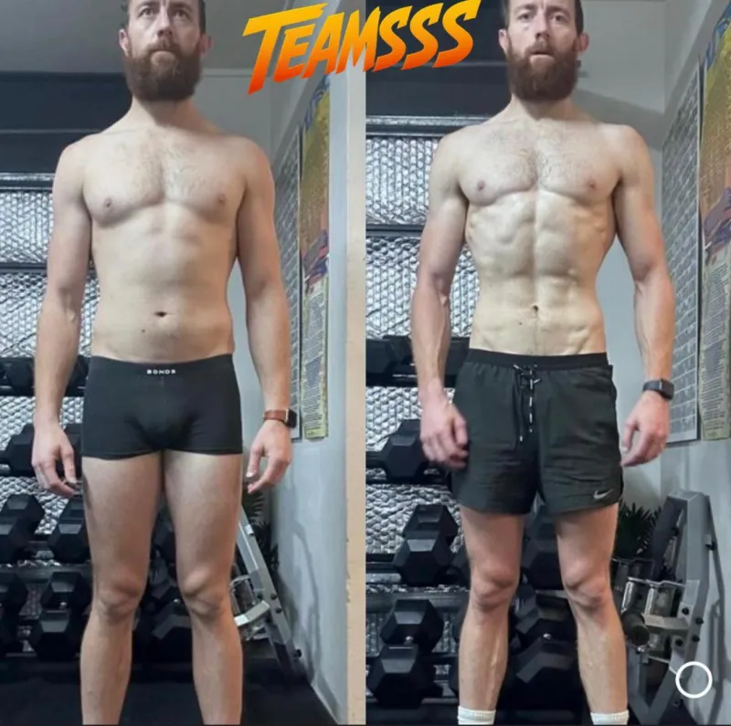 Client before and after getting-lean transformation shown side by side.