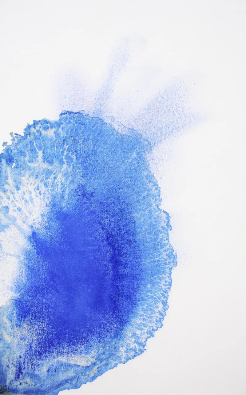 Form In Blue - Greeting Card
