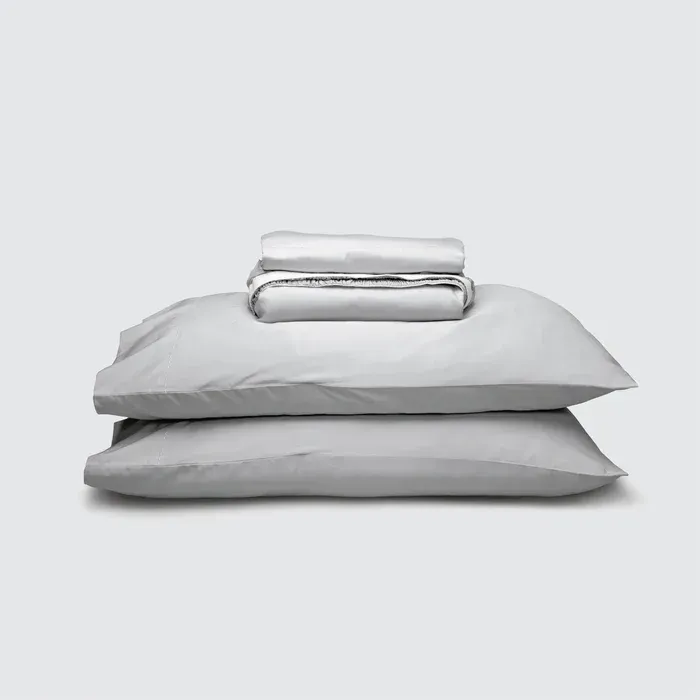 PureCare Weightless Cotton Sheets in Coastal Gray