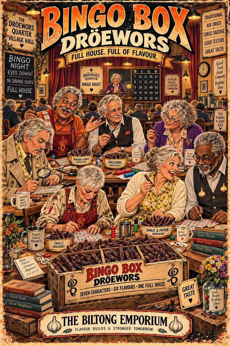 Small Droewors " The Bingo Box"