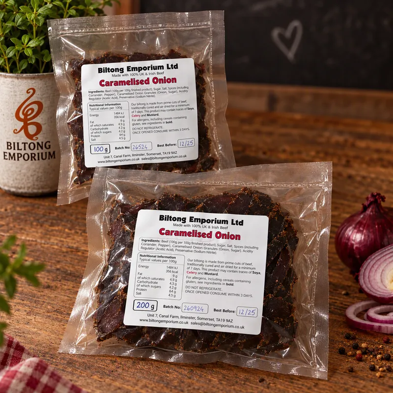 Caramelised Onion Biltong - Bags