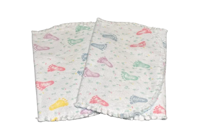 Baby Feet Burp Cloths