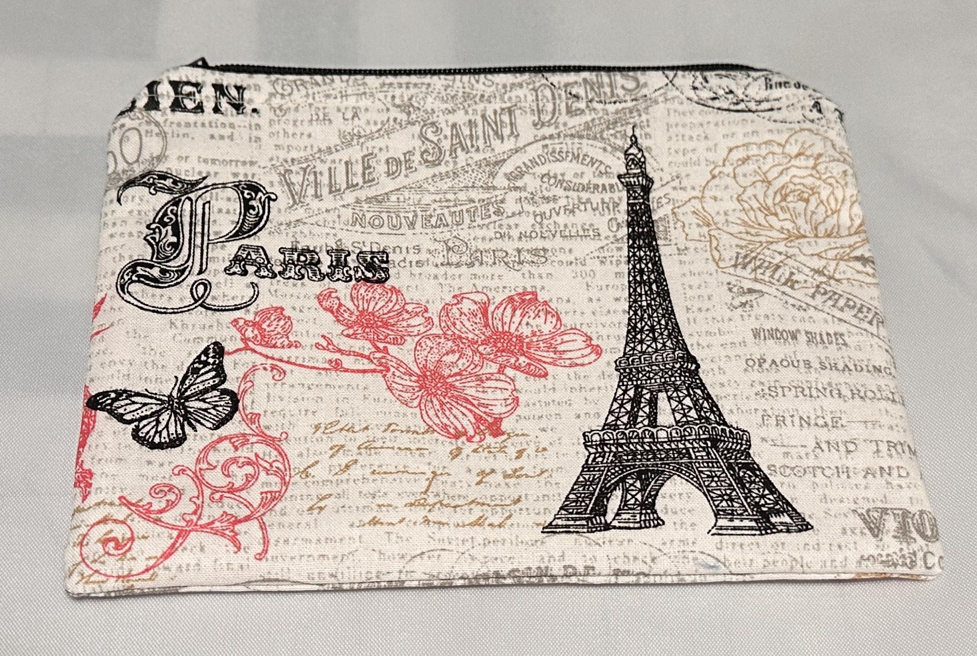 Paris Zippered Pouch