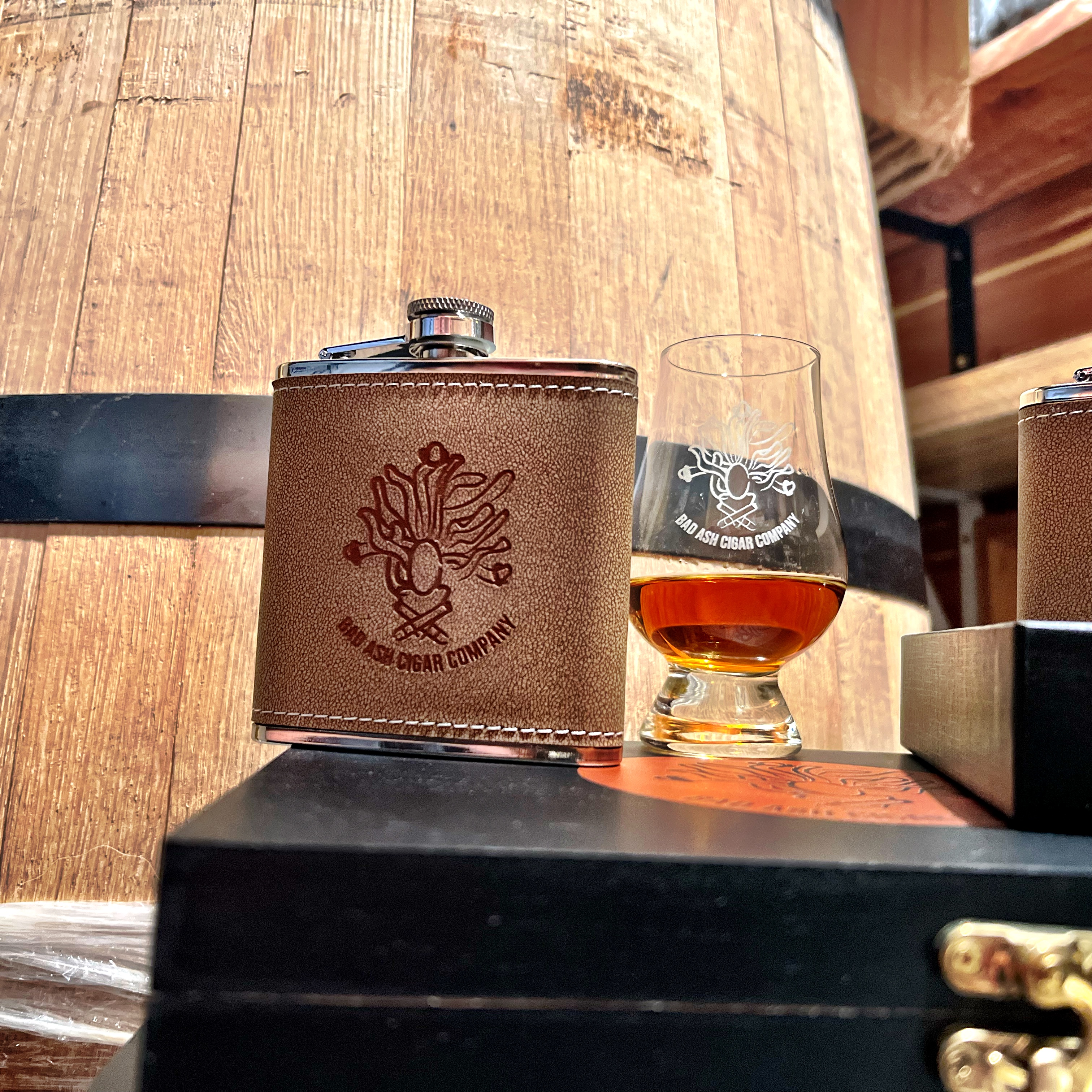 Bad Ash Branded Flask