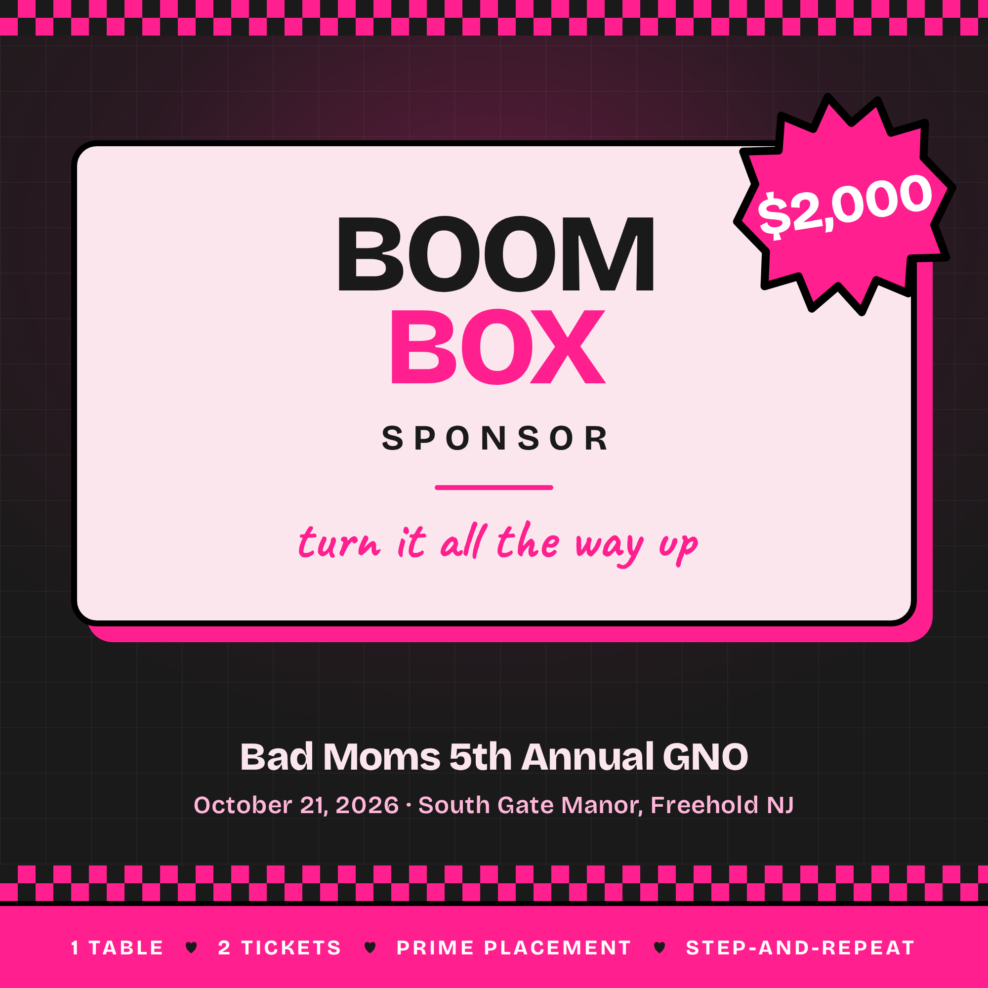 Boom Box Sponsor
