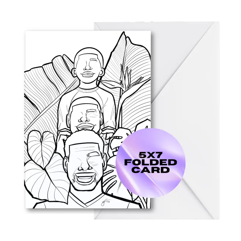 Generational Growth — Father's Day Coloring Card