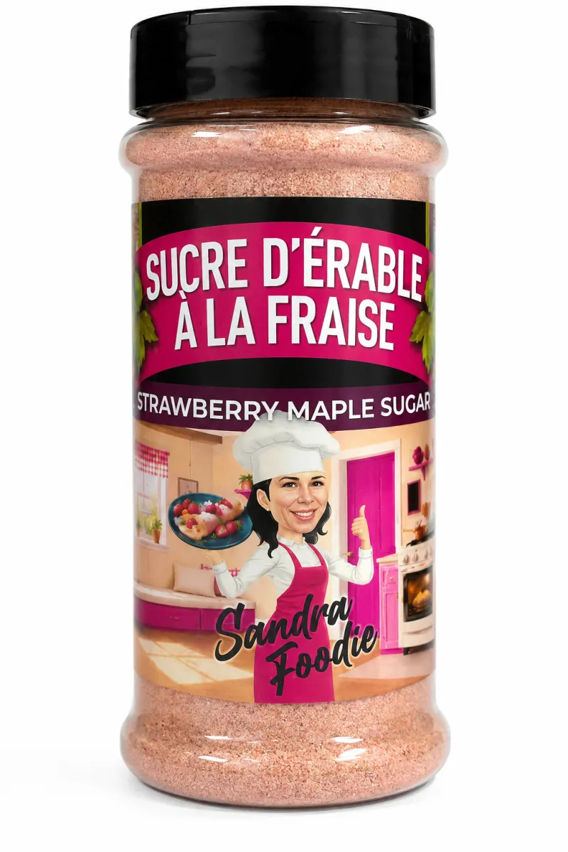 Sucre d'érable à la fraise