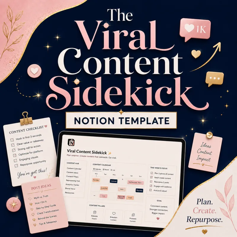 The Viral Content Sidekick Notion Template
