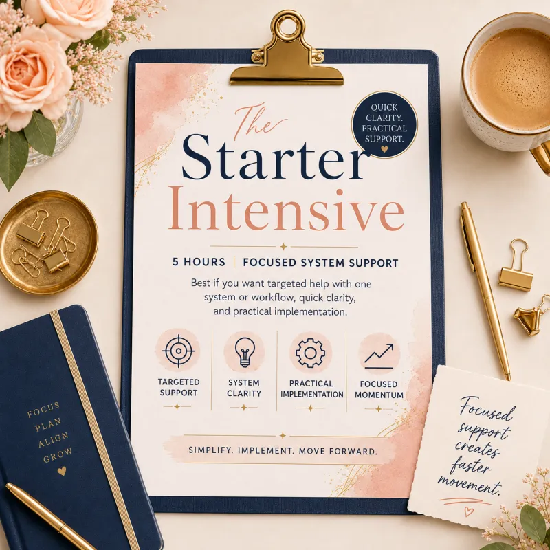Starter Intensive (2 x $500)