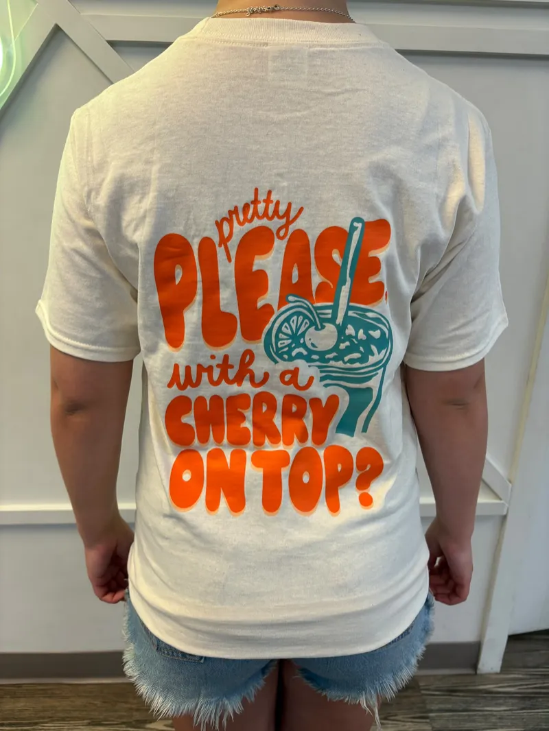 Cream Pretty Please T-Shirt