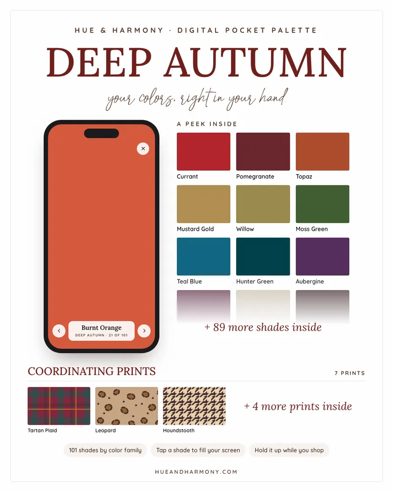 Deep Autumn Digital Palette