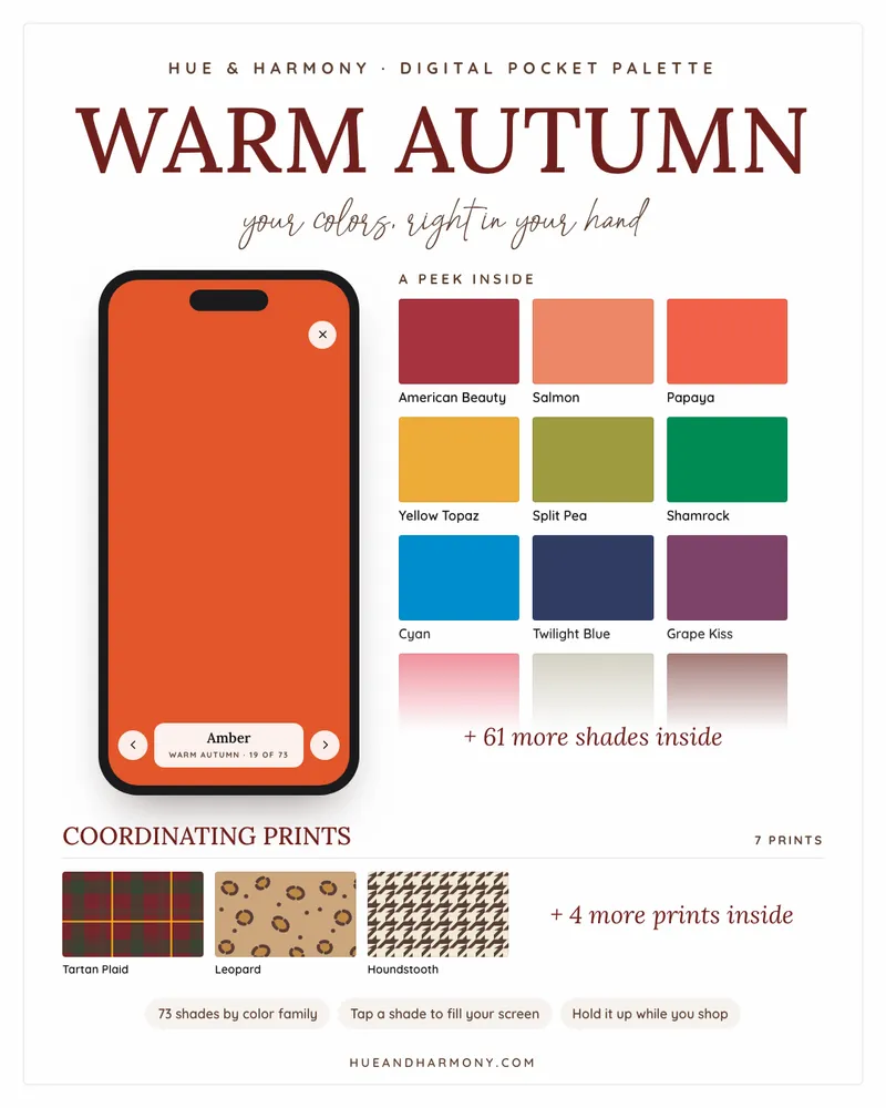 Warm Autumn Digital Palette