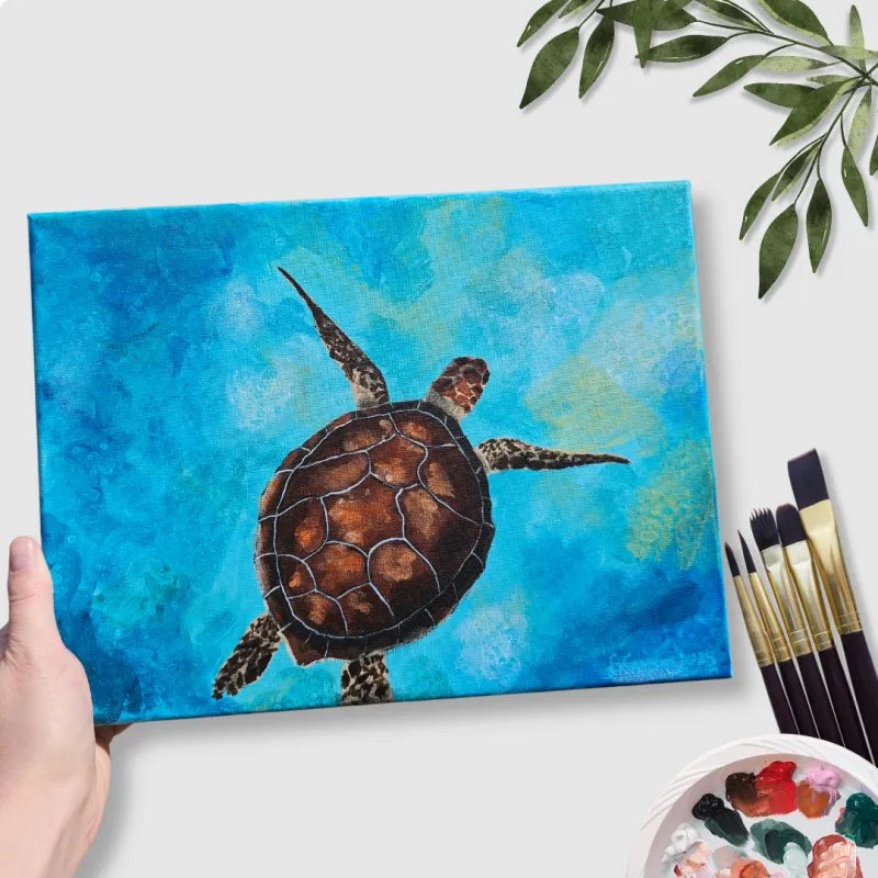 Ocean Waltz Acrylic Painting Tutorial