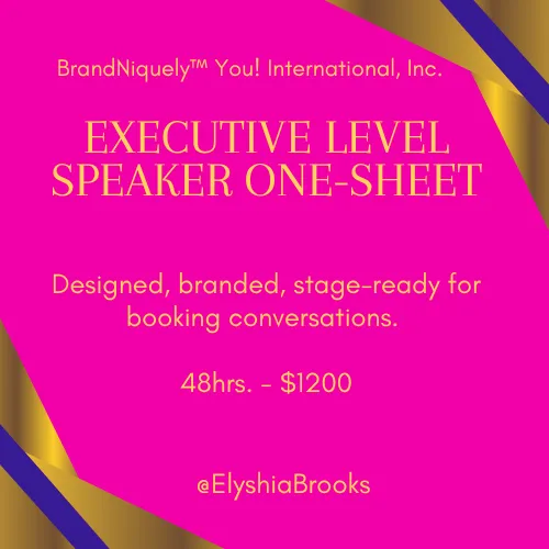 Speaker One-Sheet
