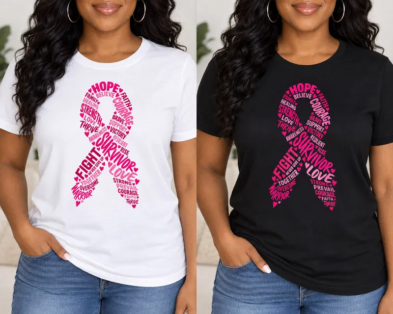 Breast Cancer Ribbon PNG - Pink Ribbon Word Art